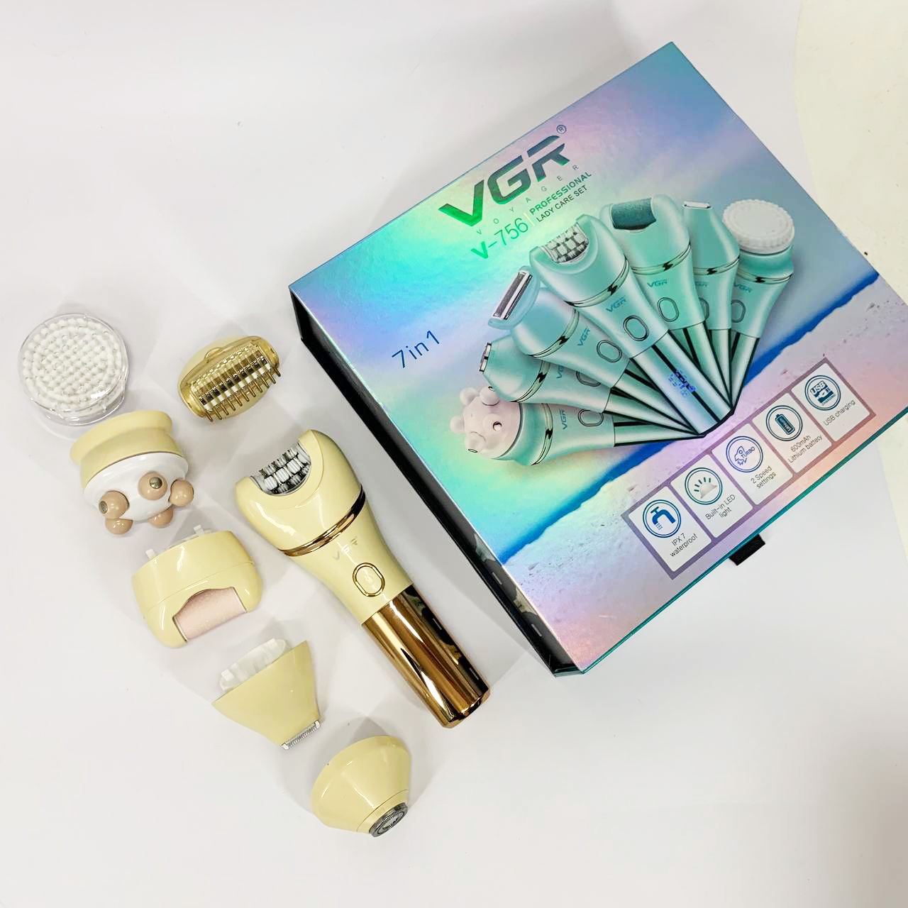 Епілятор VGR V-756 GOLD 7 в 1 — изображение 4