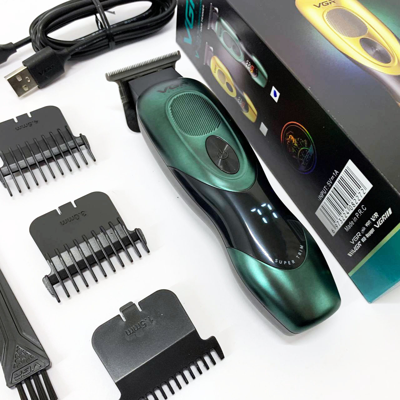 Тример VGR V-227 — акумуляторний до 300 хв автономії, зелений — изображение 2