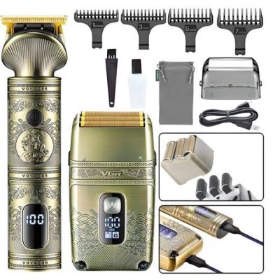 Машинка для стрижки VGR V-649 — професійний бездротовий триммер і шейвер, до 200 хв роботи