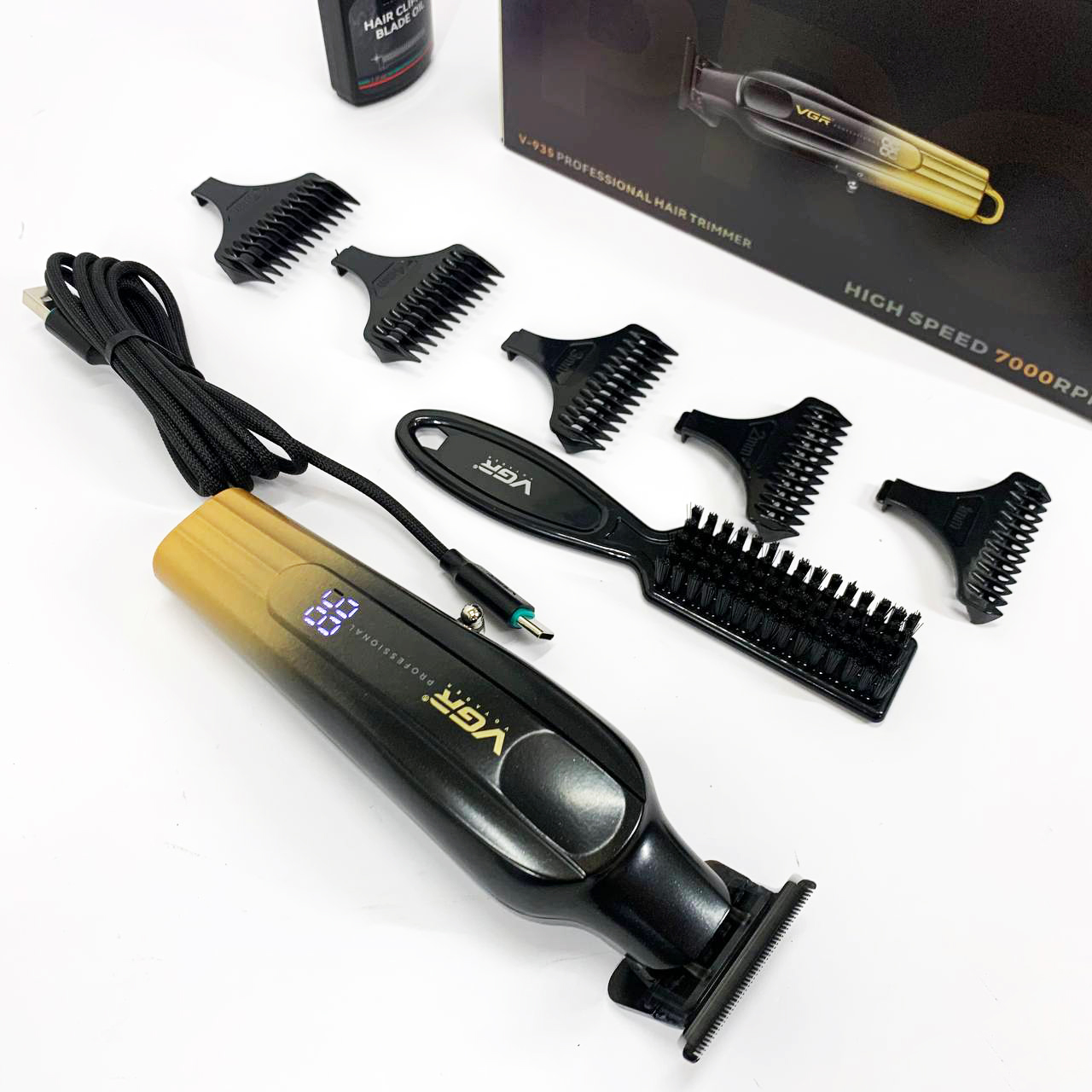 Тример VGR V-935 GOLD — DLC-лезо, 180 хв автономної роботи — изображение 3