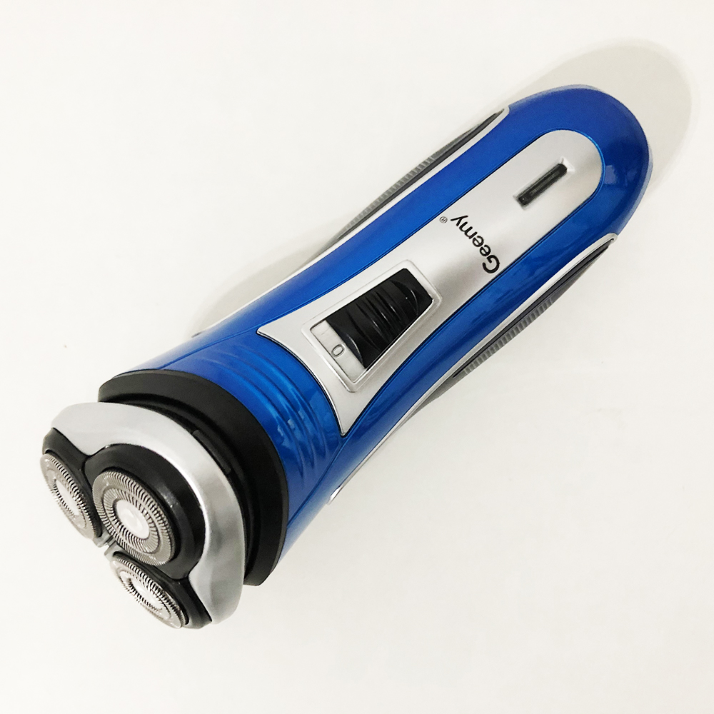 Електробритва GEEMY GM-7090 3 в 1 тример, бездротова електробритва, Тример для вусів. Колір: синій — изображение 13
