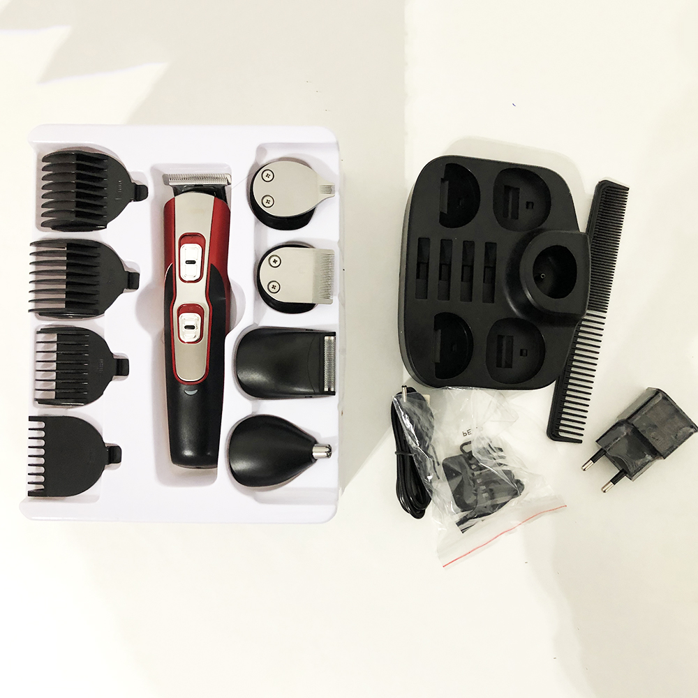 Машинка для стрижки GEMEI GM-592 10в1 — окантовочна, акумуляторна — изображение 20