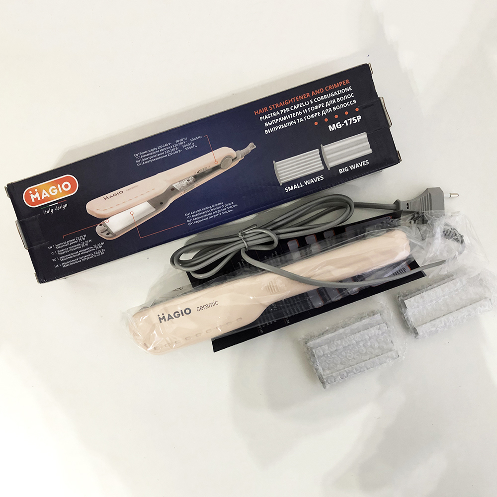 Щипці для волосся Magio MG-175P — 3 насадки, керамічні пластини — изображение 6