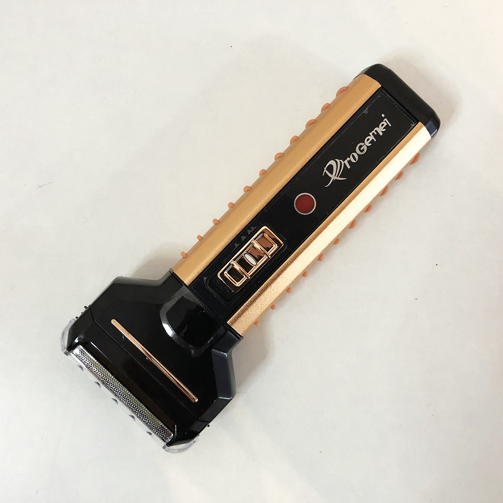 Електрична бритва Gemei GM-789, 3 насадки, Чоловіча електробритва для гоління бездротова електробритва — изображение 5