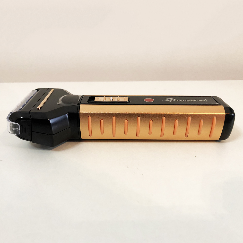 Електрична бритва Gemei GM-789, 3 насадки, Чоловіча електробритва для гоління бездротова електробритва — изображение 6