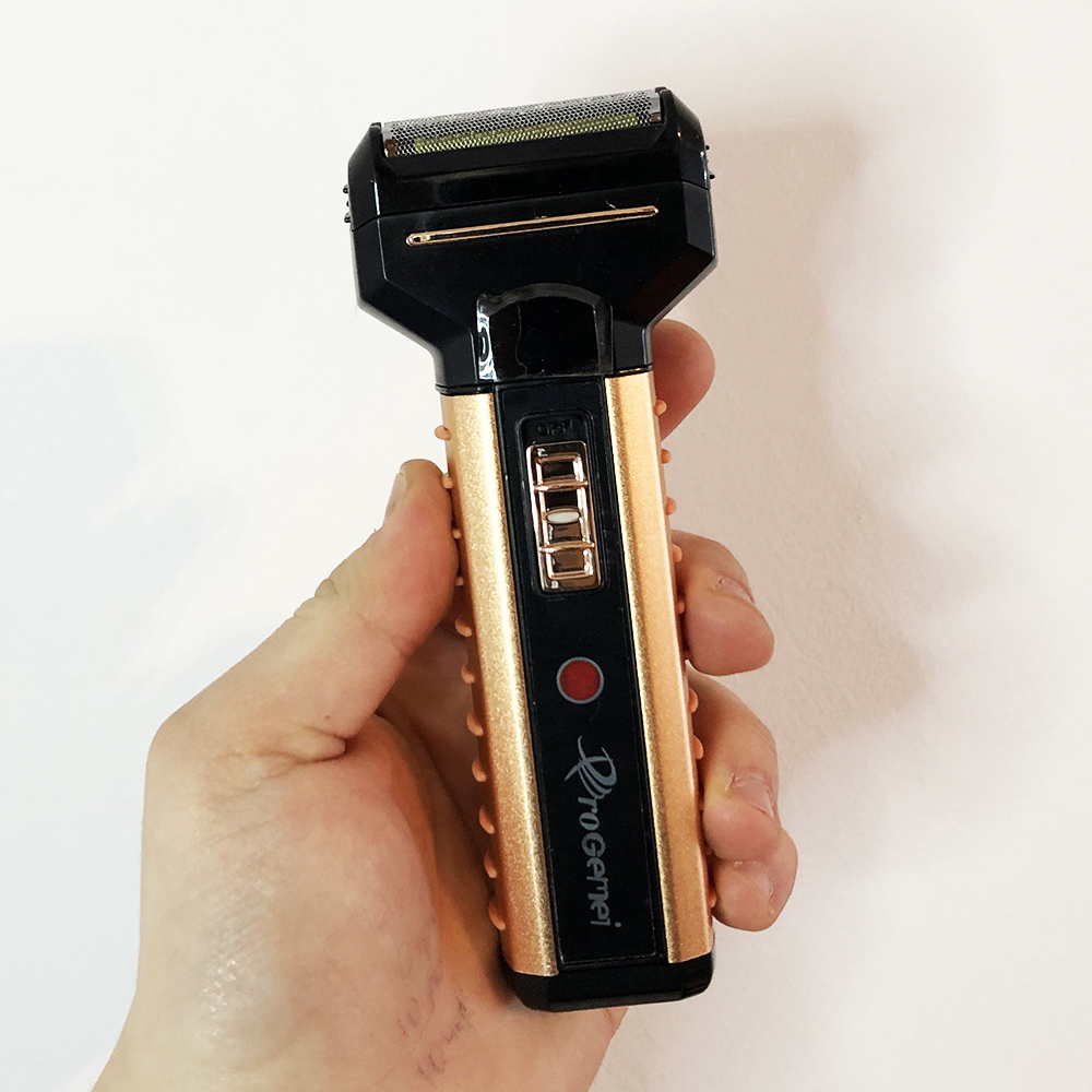 Електрична бритва Gemei GM-789, 3 насадки, Чоловіча електробритва для гоління бездротова електробритва — изображение 3