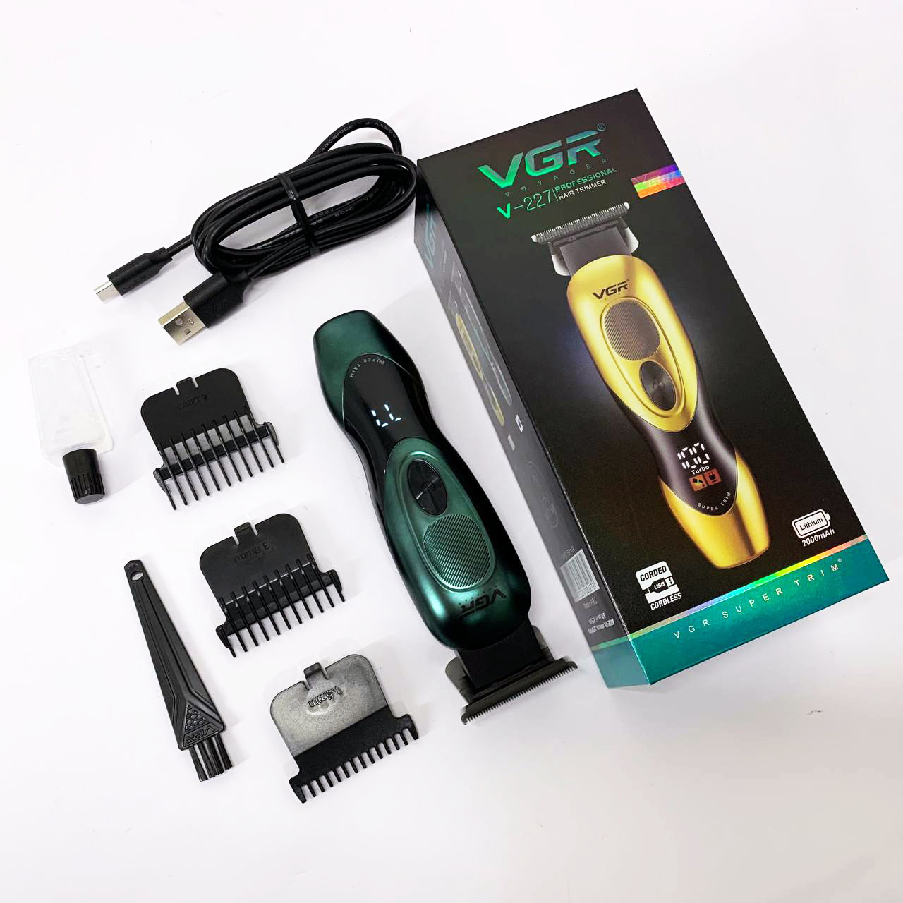 Тример VGR V-227 — акумуляторний до 300 хв автономії, зелений — изображение 15