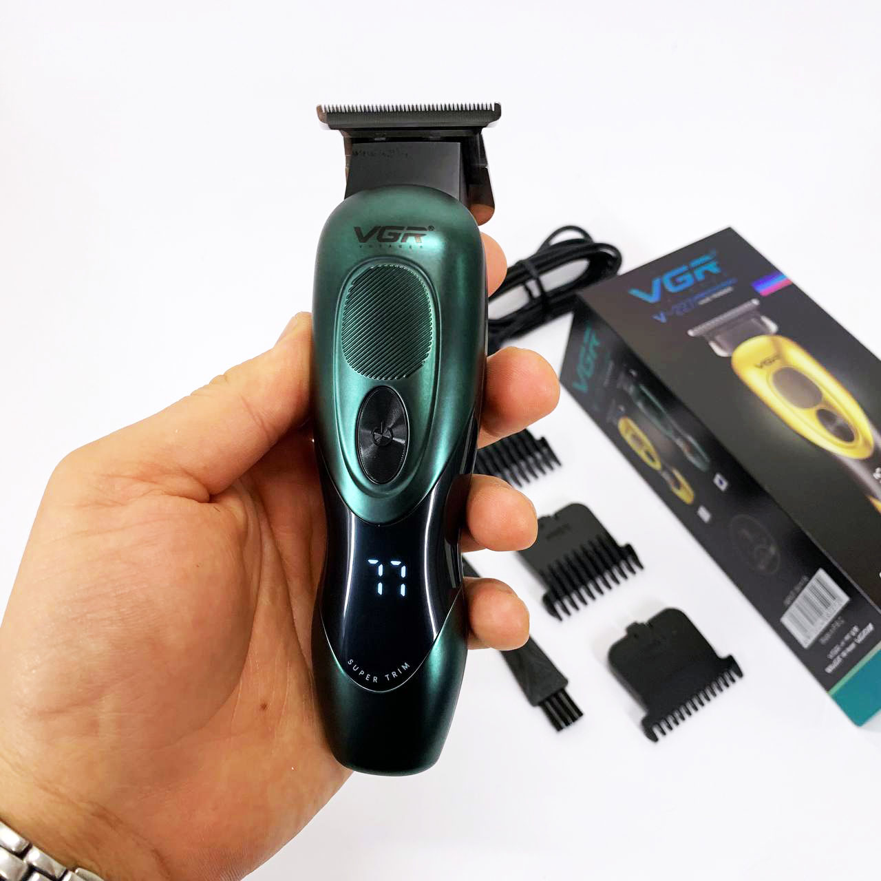 Тример VGR V-227 — акумуляторний до 300 хв автономії, зелений — изображение 3