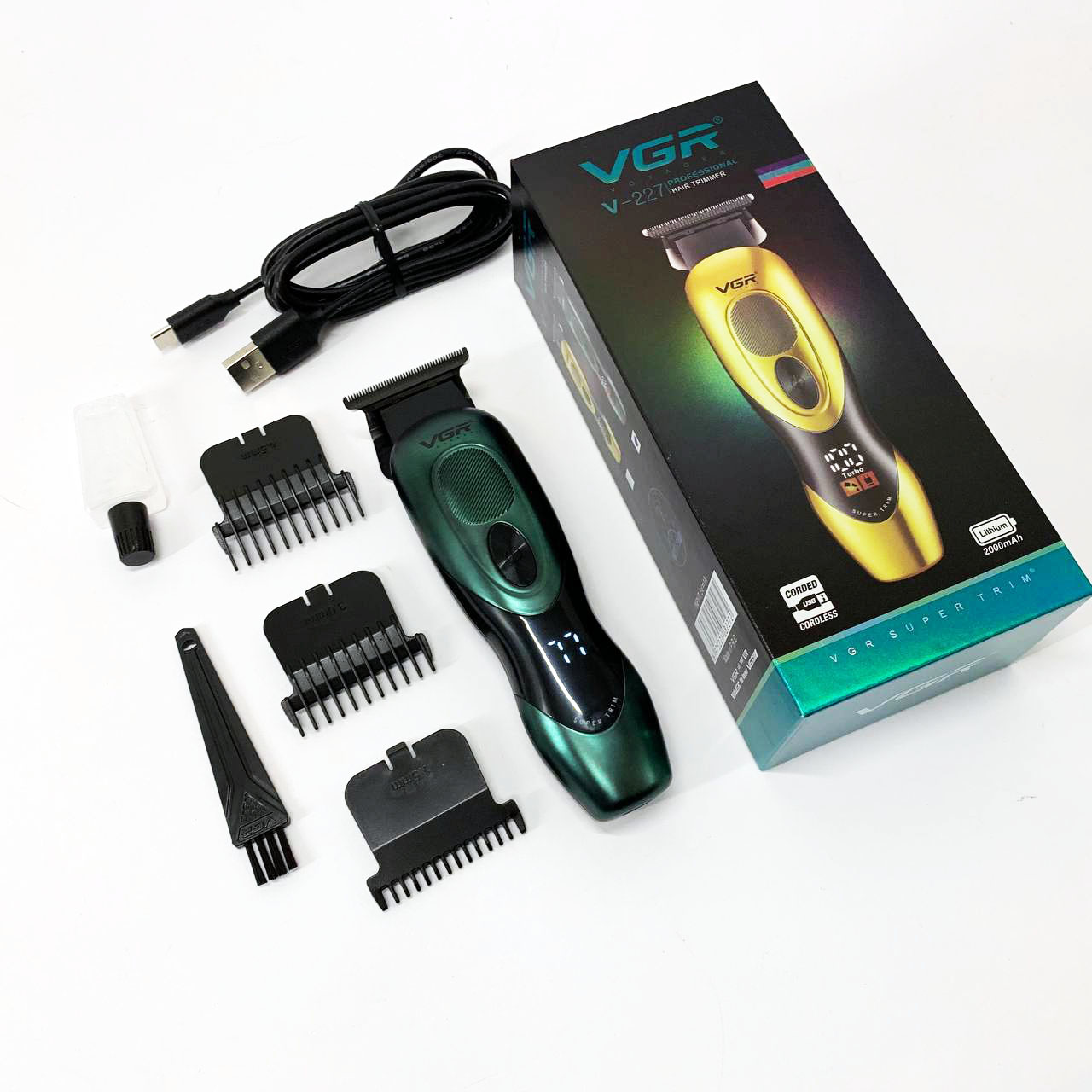 Тример VGR V-227 — акумуляторний до 300 хв автономії, зелений — изображение 11