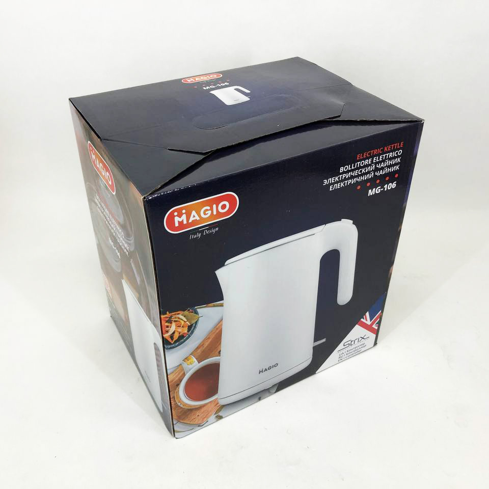Електрочайник MAGIO MG-106, дисковий 1.5Л, стильний електричний чайник, маленький електрочайник — изображение 11