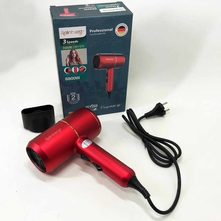 Фен Rainberg RB-2211 — потужний стайлер з насадкою-концентратором — изображение 7