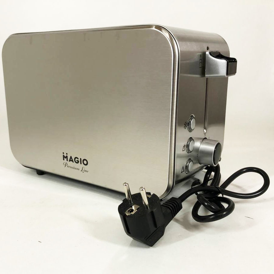 Тостер Magio MG-284 715 Вт, тостер для 2 грінок, електричний горизонтальний тостер, універсальний тостер — изображение 2