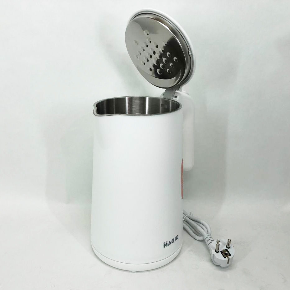 Електрочайник MAGIO MG-106, дисковий 1.5Л, стильний електричний чайник, маленький електрочайник — изображение 4
