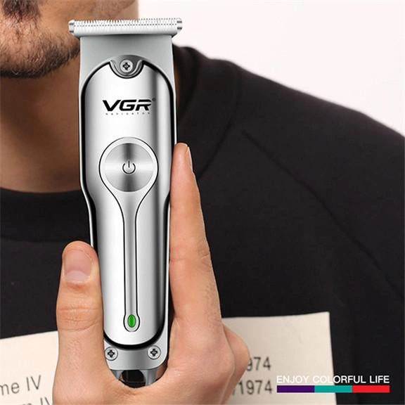 Машинка для стрижки VGR V-071 — акумуляторна безшумна з T-подібним лезом — изображение 6