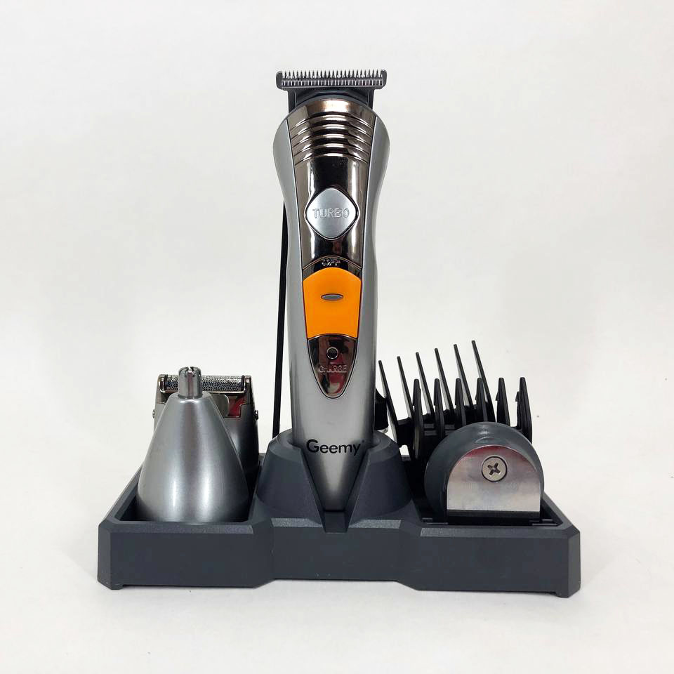 Набір для стрижки Pro Gemei GM-580 — триммер 7-в-1 з акумулятором — изображение 12