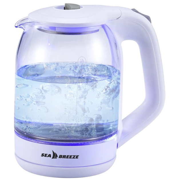 Електрочайник SeaBreeze SB-015 1.8 л чайники з підсвічуванням електронний чайник тихий електричний чайник — изображение 12