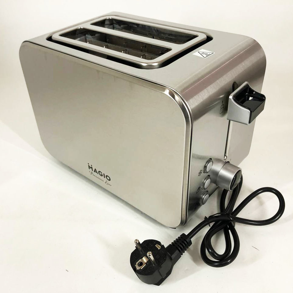 Тостер Magio MG-284 715 Вт, тостер для 2 грінок, електричний горизонтальний тостер, універсальний тостер — изображение 11