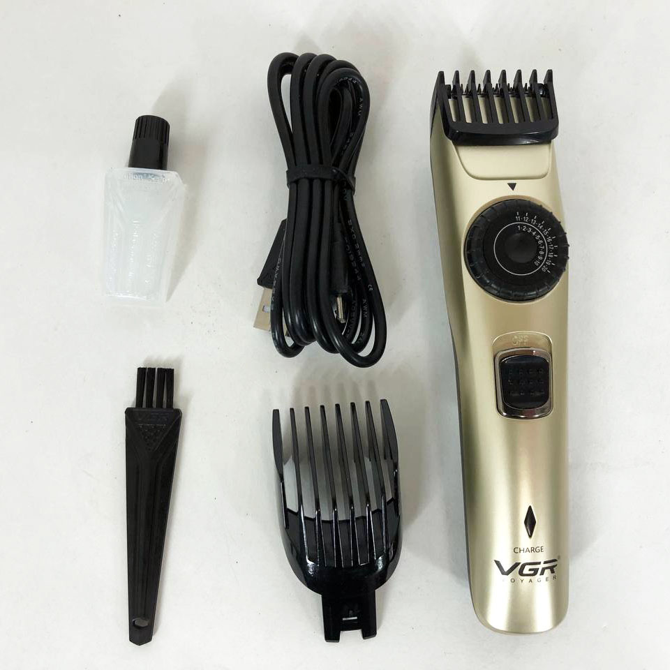 Машинка для стрижки волосся VGR V-031 — бездротова, 1–20 мм, 2 насадки — изображение 7