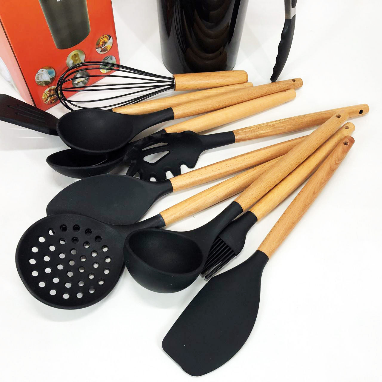 Набір кухонний із 11 силіконових предметів Magio MG-1141, Набір приладдя для кухні із силікону — изображение 10