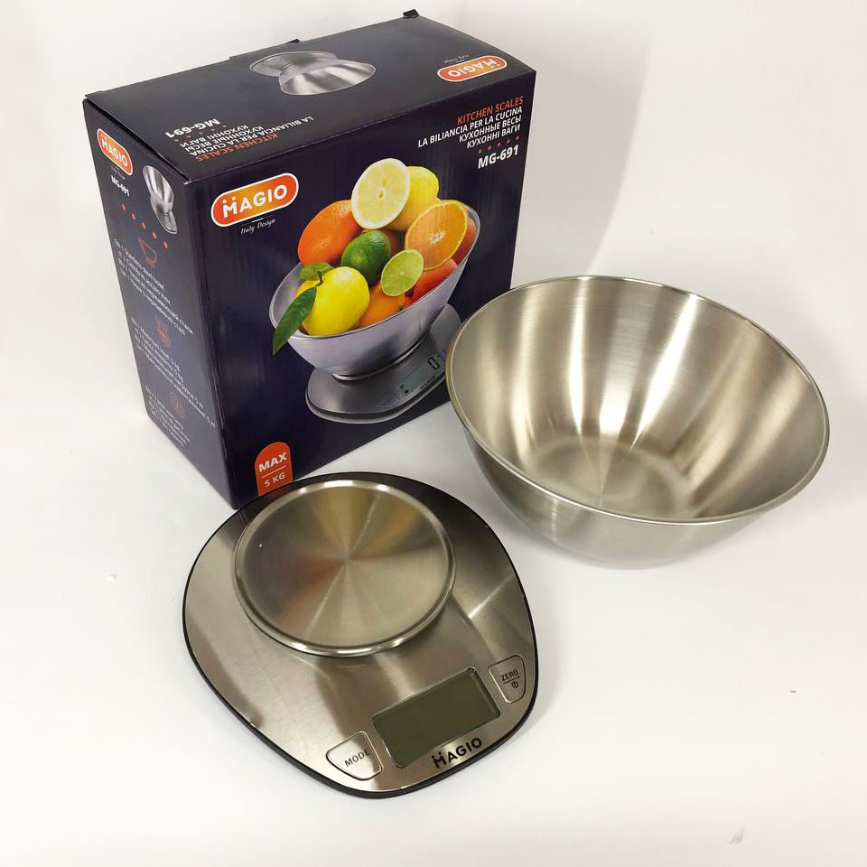 Кухонні ваги Magio MG-691 — до 5 кг, знімна чаша — изображение 5