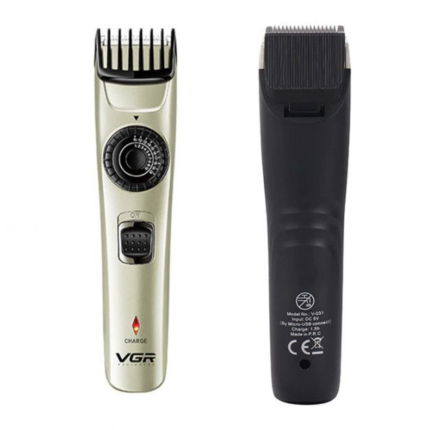 Машинка для стрижки волосся VGR V-031 — бездротова, 1–20 мм, 2 насадки — изображение 17