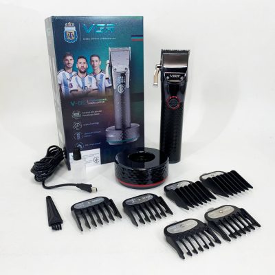 Акумуляторна машинка для стрижки VGR V-682 — до 300 хв, LCD