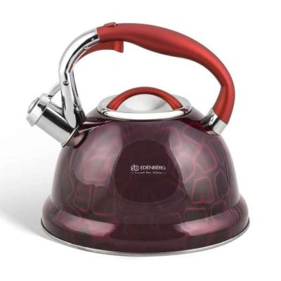 Чайник із свистком Edenberg EB-1910 з турбо індукційним дном 3л Red
