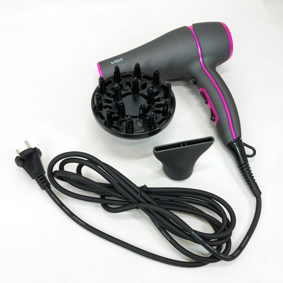 Професійний фен VGR V-402 2200W — швидка укладка — изображение 15