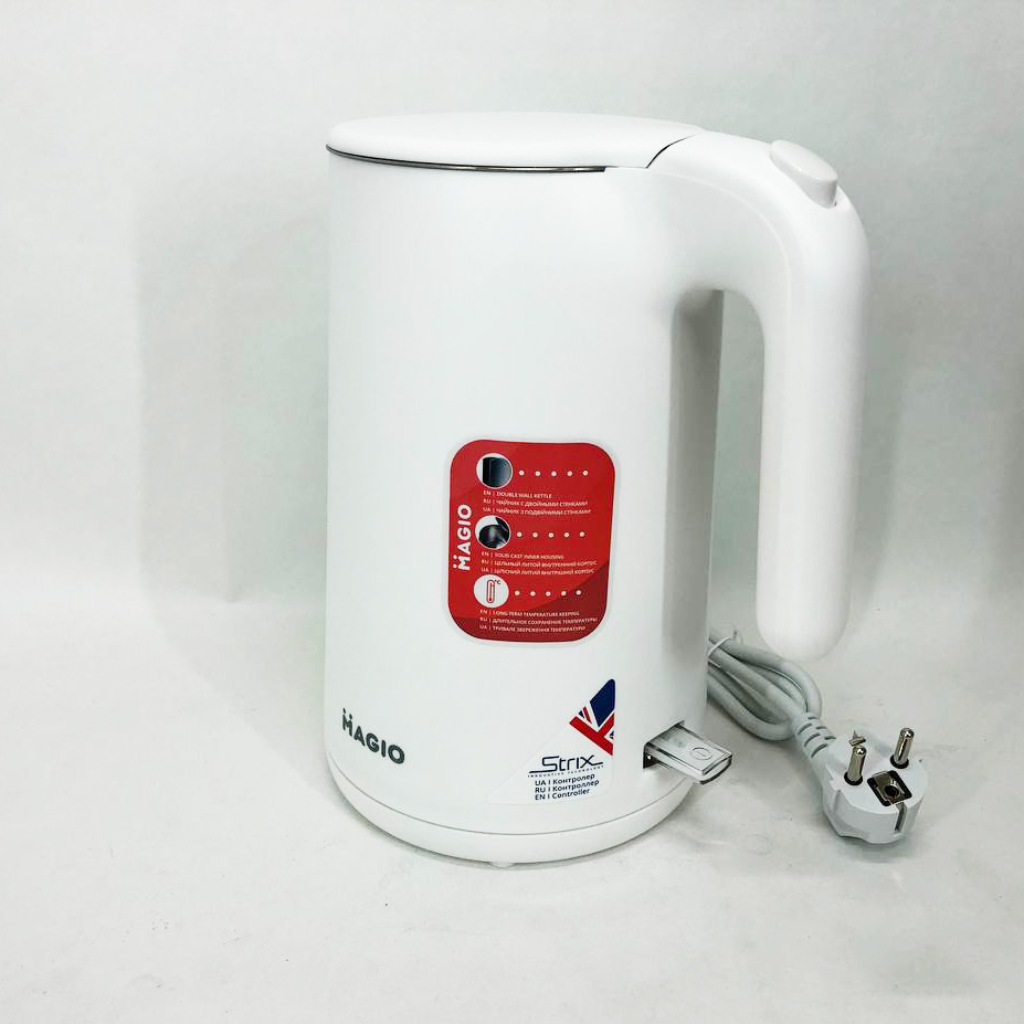 Електрочайник MAGIO MG-106, дисковий 1.5Л, стильний електричний чайник, маленький електрочайник — изображение 5