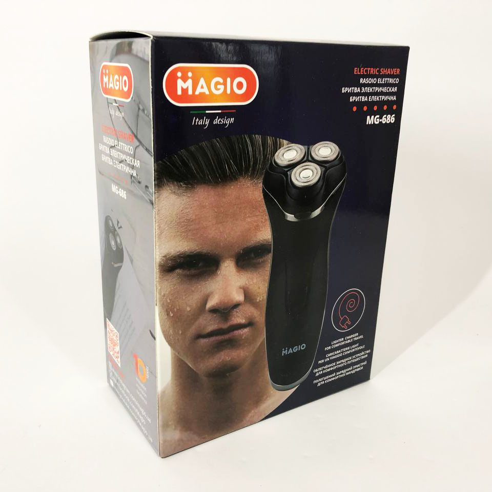 Електробритва MAGIO MG-686, професійна електробритва, бритва для бороди, чоловіча машинка для гоління. — изображение 7