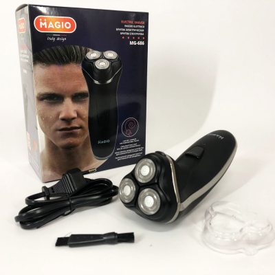 Електробритва MAGIO MG-686, професійна електробритва, бритва для бороди, чоловіча машинка для гоління.