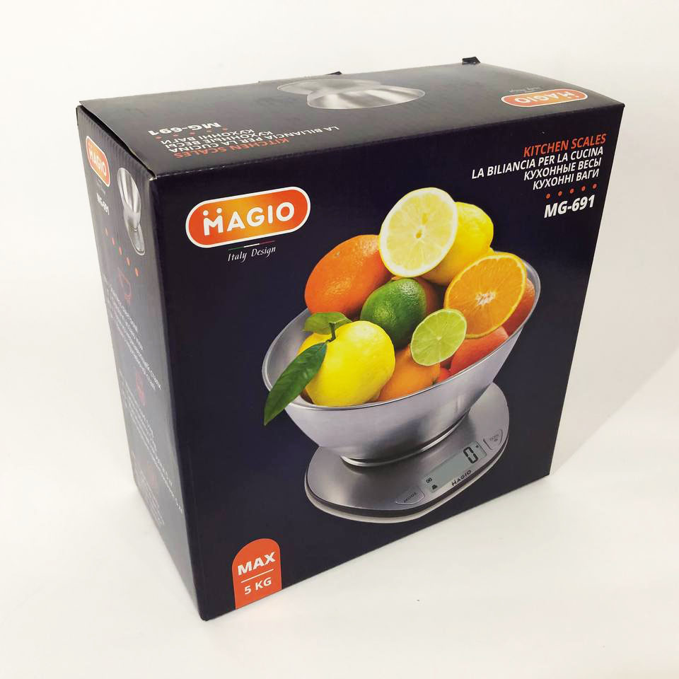 Кухонні ваги Magio MG-691 — до 5 кг, знімна чаша — изображение 16