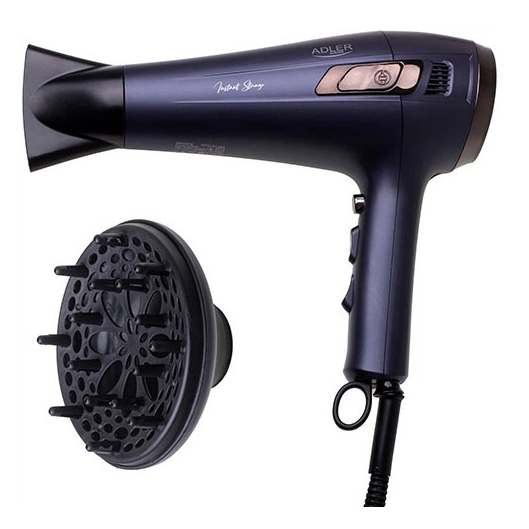 Фен Adler AD 2273 2400Вт — втягуваний шнур, іонізація та холодний потік