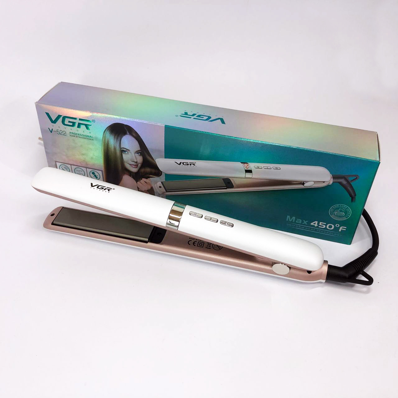 Випрямляч VGR V-522 — швидке гладке випрямлення, 45 Вт, LED — изображение 16