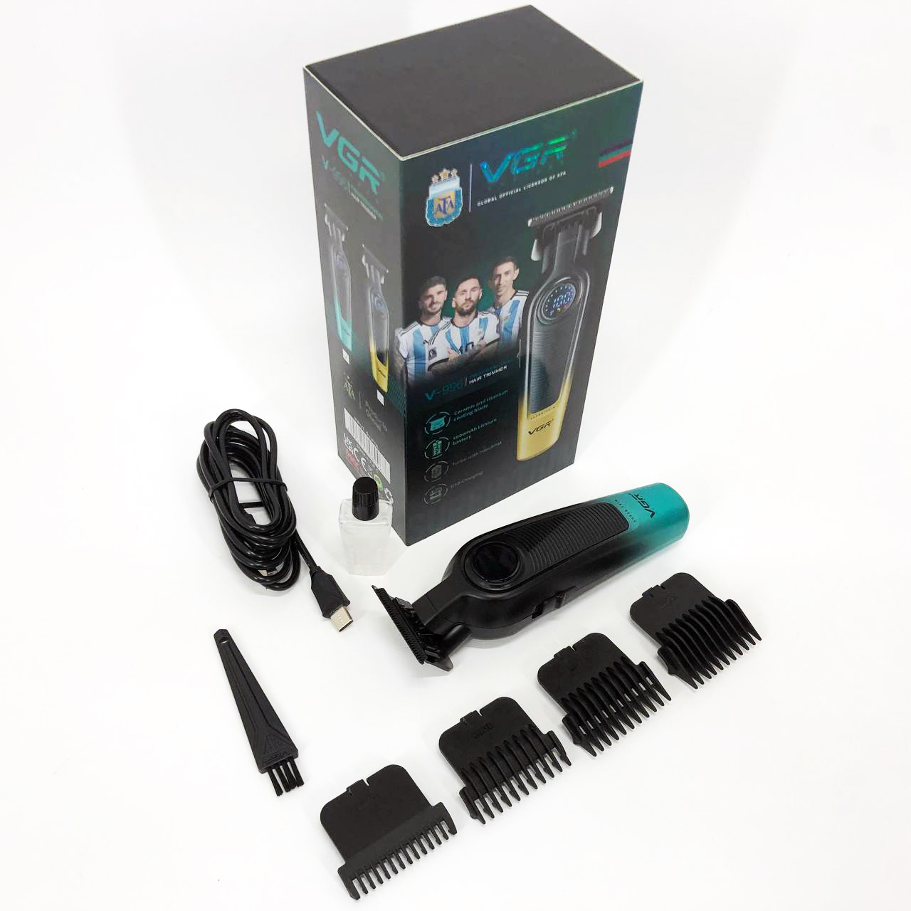 Тример VGR V-996 — до 5 год роботи, LED-дисплей, DLC-лезо — изображение 6