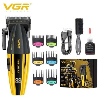 Машинка для стрижки VGR V-285 — акумуляторна, 9000 об/хв, до 150 хв роботи