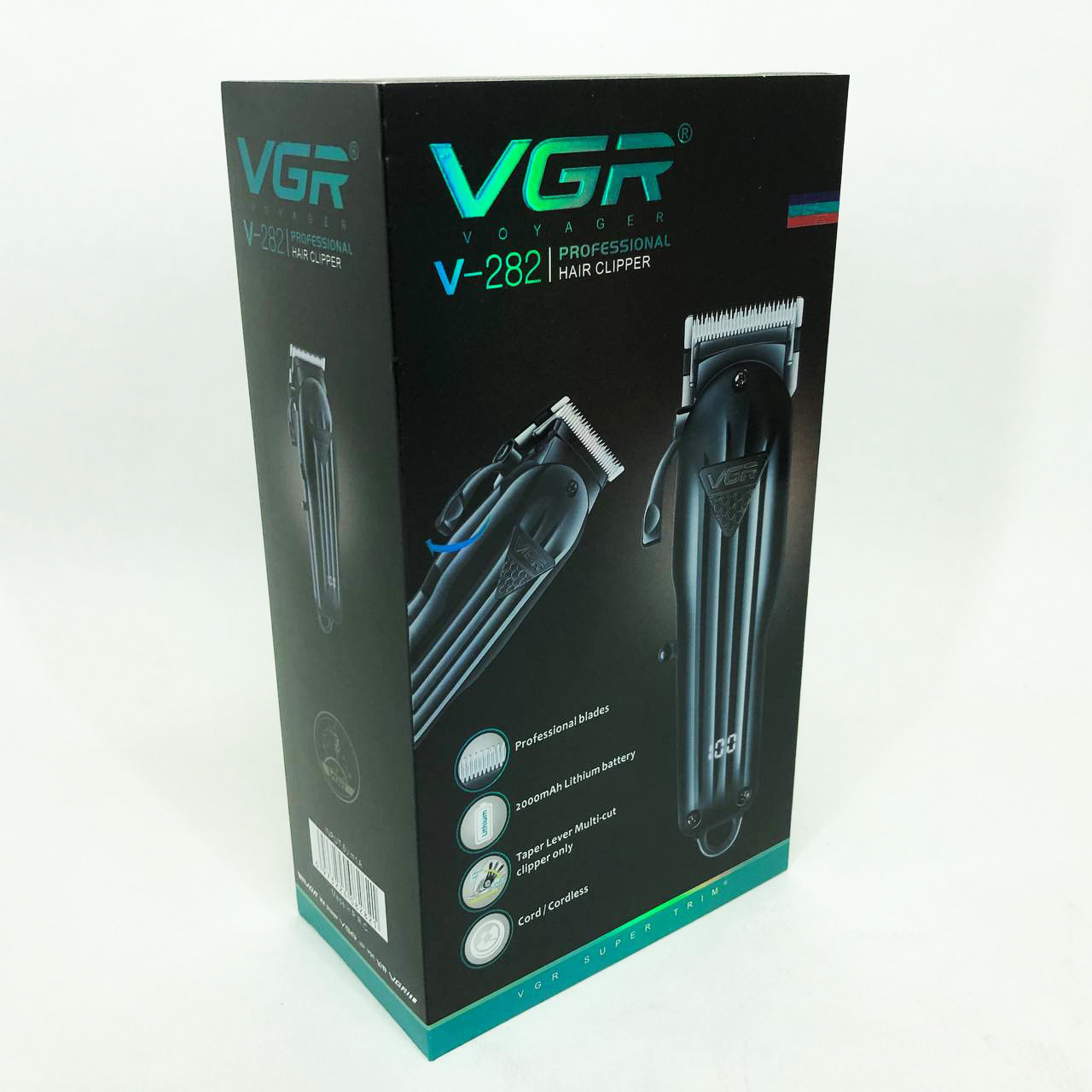 Машинка для стрижки VGR V-282 акумуляторна — 200 хв автономії, LED — изображение 20