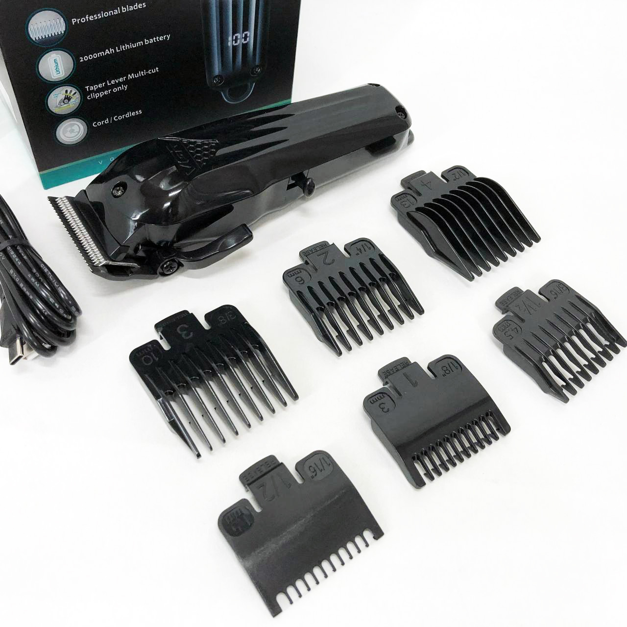 Машинка для стрижки VGR V-282 акумуляторна — 200 хв автономії, LED — изображение 16