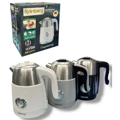 Чайник електричний з датчиком температури Rainberg RB-2314 Black