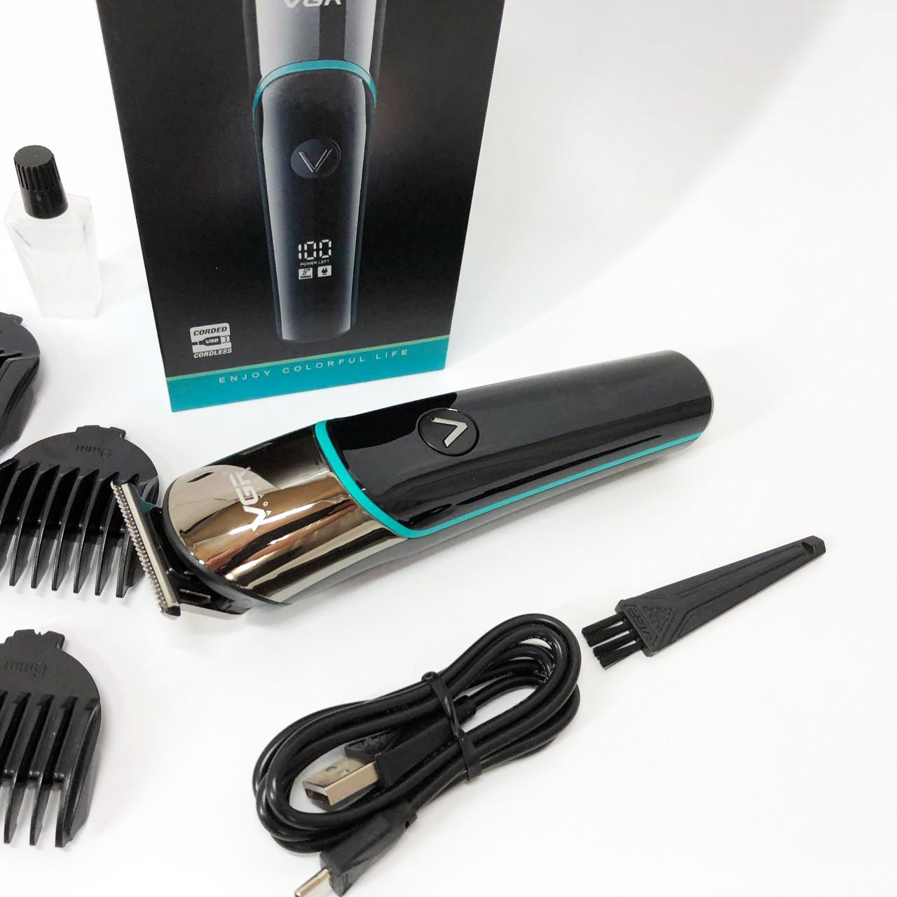 Машинка для стрижки VGR V-291 — професійний T‑триммер з USB-зарядкою — изображение 12