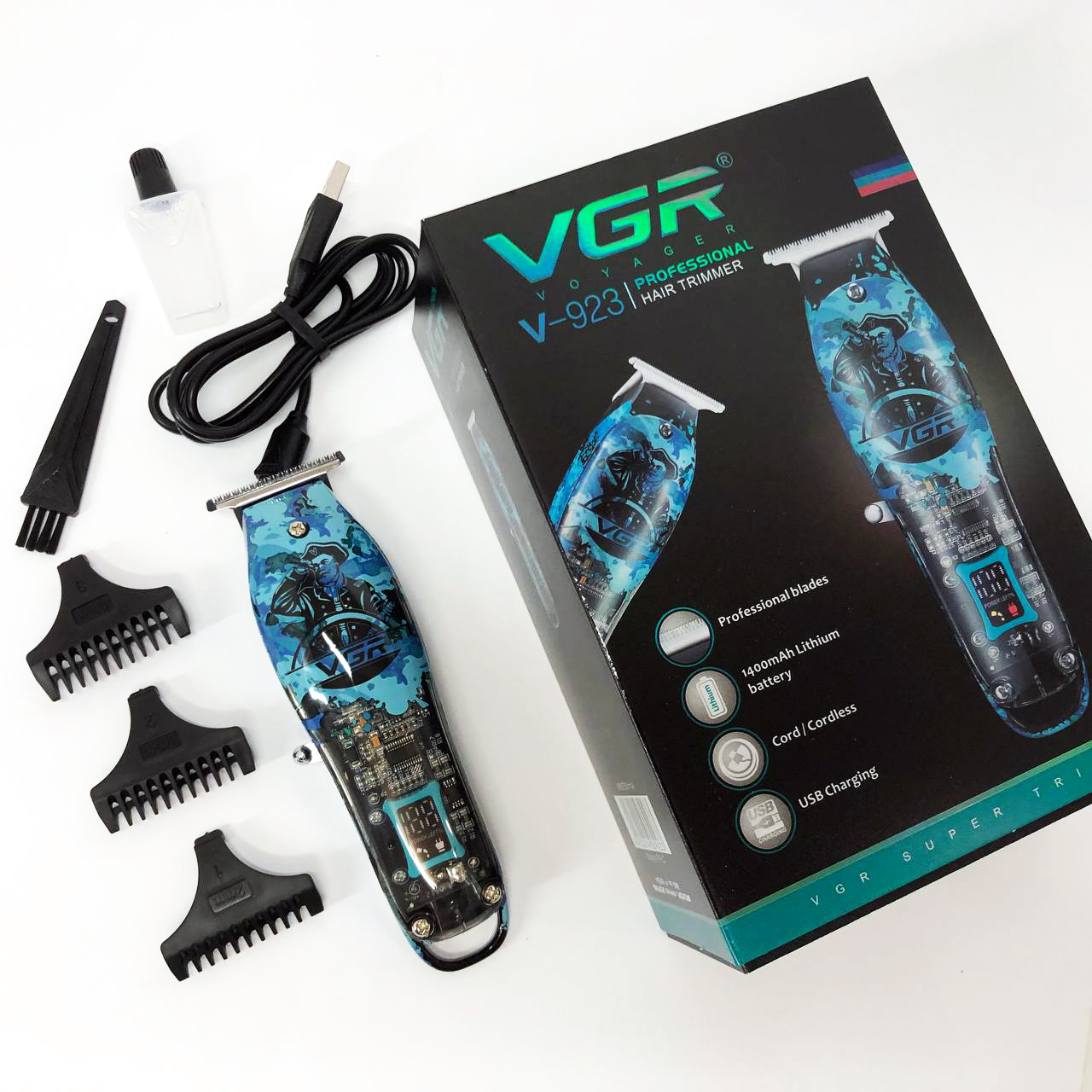 Тример VGR V-923 — акумуляторний, Т-лезо 40 мм, LED-індикатор — изображение 20