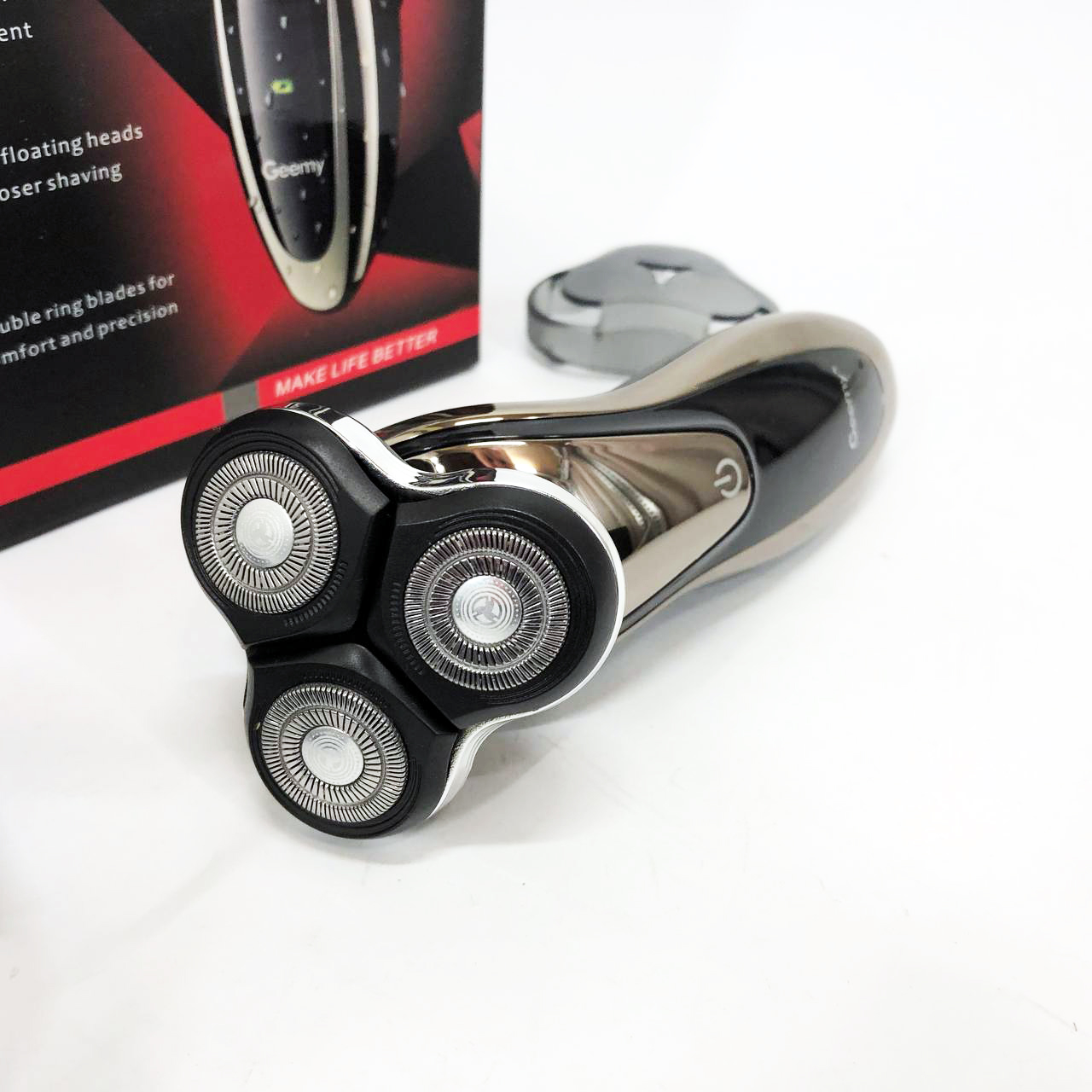 Електробритва Gemei GM-7719 Акумуляторна Електрична Бритва, Машинка для гоління триммер — изображение 2
