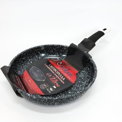 Сковорода Unique UN-5103-22 з антипригарним покриттям 22 см Сірий граніт