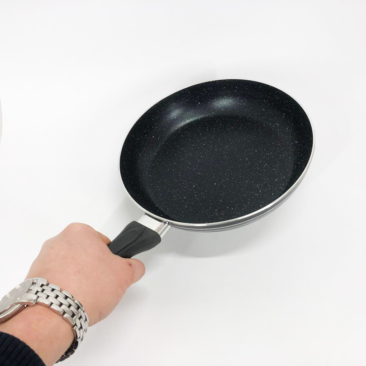 Сковорода 22 см чорний мармур UNIQUE UN-5153 | Антипригарна сковорода Мармурова сковорода — изображение 9