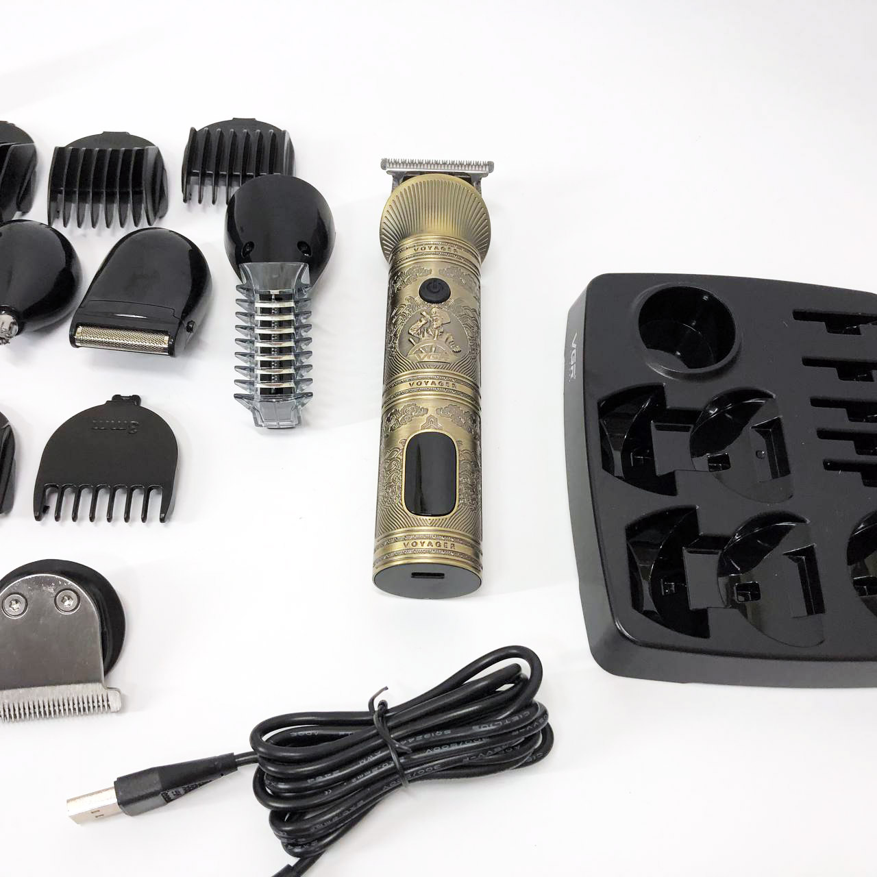 Машинка для стрижки VGR V-106 (6 в 1) — 180 хв роботи, цифровий індикатор — изображение 15