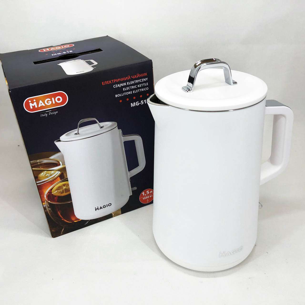 Електрочайник-термос MAGIO MG-518, 1,5 л, 1500Вт — изображение 6