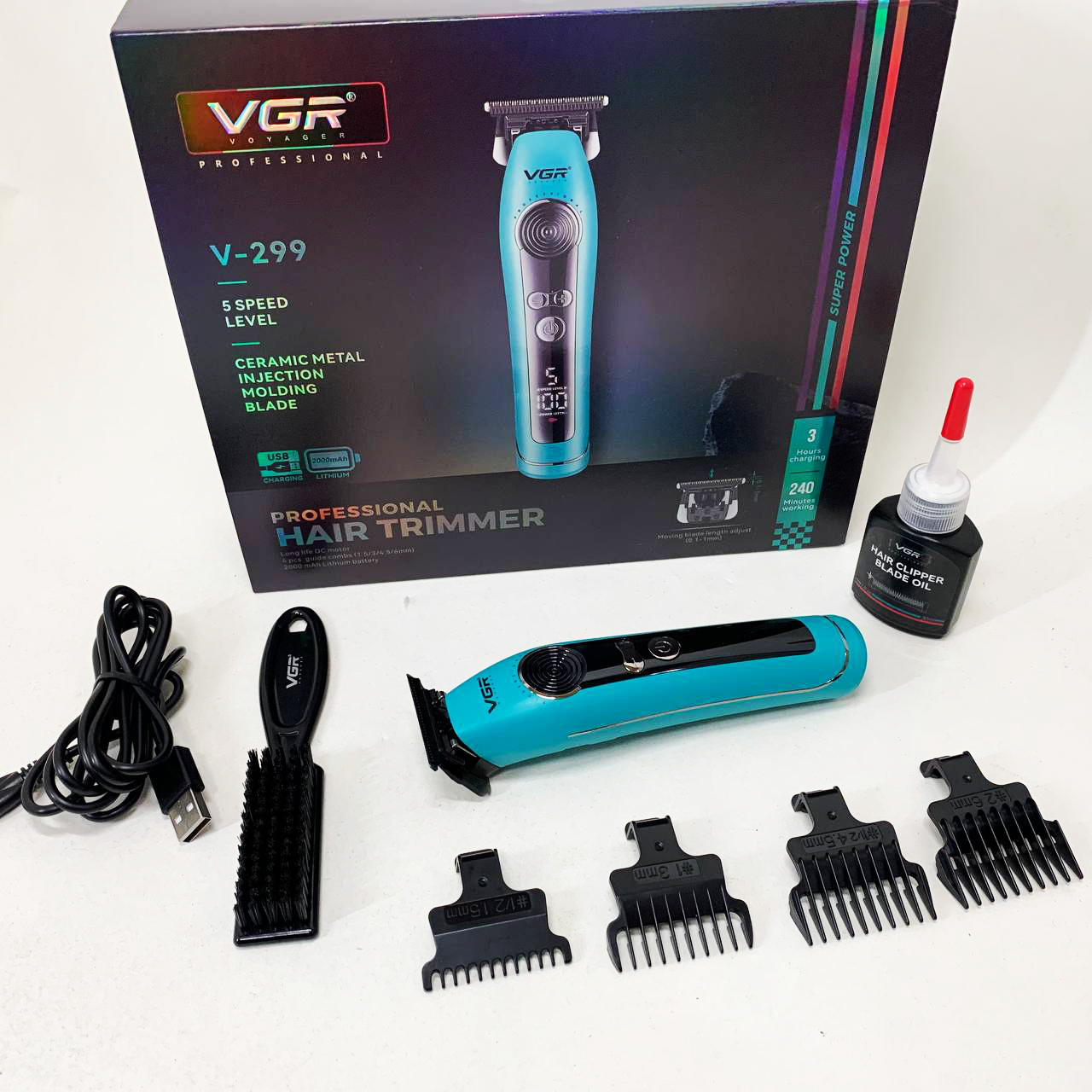 Тример VGR V-299 — 240 хв автономної роботи, 5 швидкостей — изображение 4