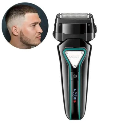 Електробритва портативна VGR V-333 шейвер для гоління бороди та вусів з акумулятором Black