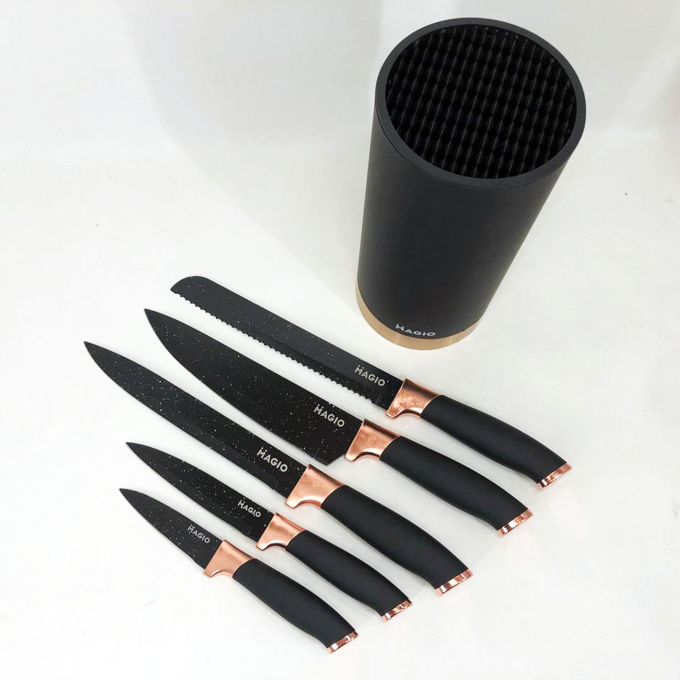 Набір ножів універсальний кухонний Magio MG-1091, набір кухарських ножів, кухонні ножі — изображение 10