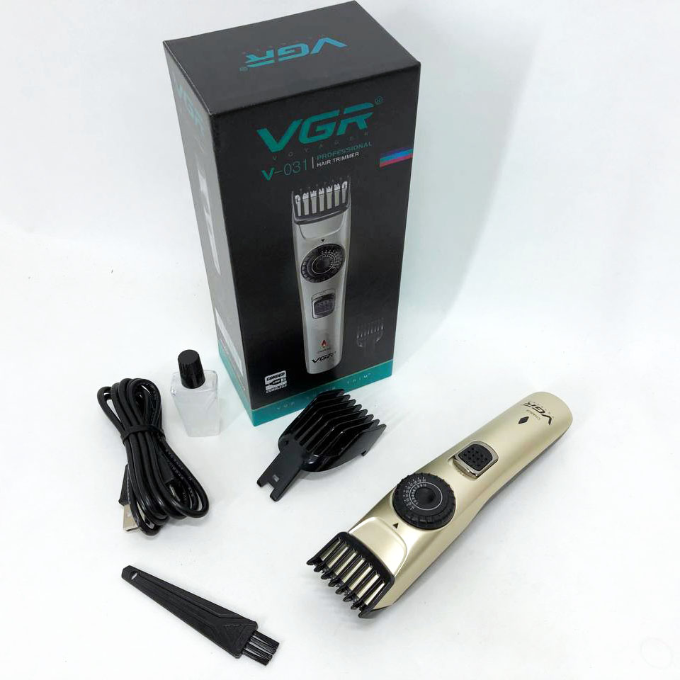 Машинка для стрижки волосся VGR V-031 — бездротова, 1–20 мм, 2 насадки — изображение 9
